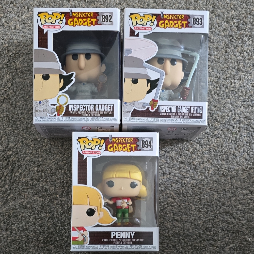 Funko Pop Inspector Gadget and Penny Figures Set - Picture 1 of 5